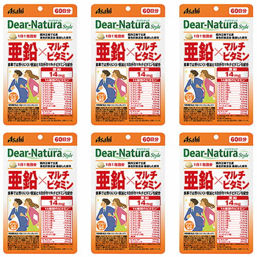 ディアナチュラ 亜鉛×マルチビタミン 60粒入 6個