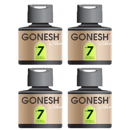 ガーネッシュ No.7 GONESH リキッド エアフレッシュナー 4個 おしゃれ 芳香剤 車 部屋 液体 リラックス 癒し グッズ 香り 芳香 匂い お香 カーフレグランス
