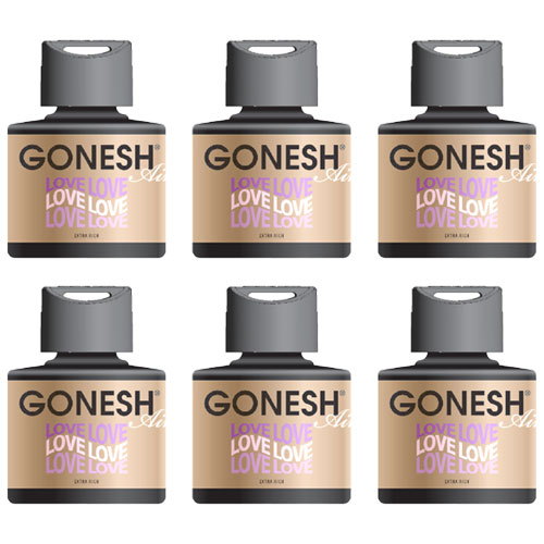 ガーネッシュ LOVE ラブ GONESH リキッド エアフレッシュナー 6個 おしゃれ 芳香剤 車 部屋 液体 リラックス 癒し グッズ 香り 芳香 匂い お香 カーフレグランス