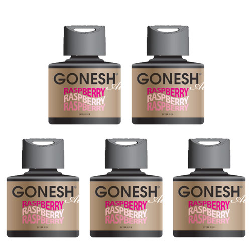 ガーネッシュ ラズベリー GONESH リキッド エアフレッシュナー 5個 おしゃれ 芳香剤 車 部屋 液体 リラ..