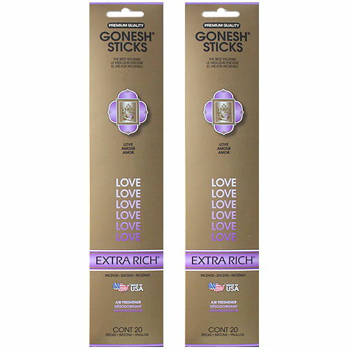 ガーネッシュ ラブ GONESH お香 スティック インセンス 40本 リラックス 癒し グッズ 香り 芳香 匂い ネコポス