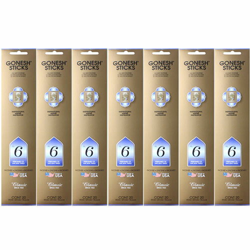 ガーネッシュ No.6 GONESH お香 スティック インセンス 140本 リラックス 癒し グッズ 香り 芳香 匂い ネコポス