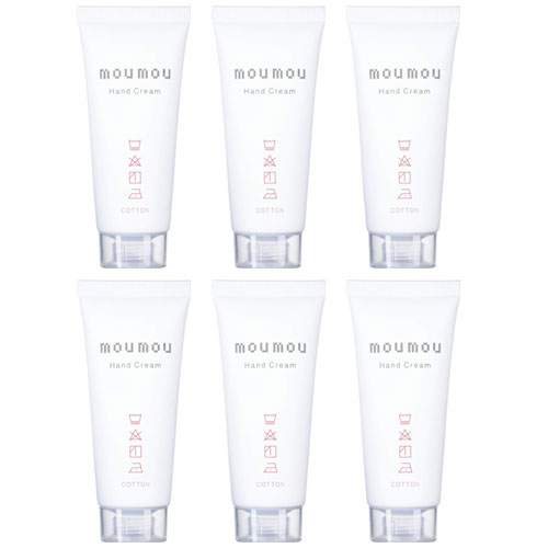 moumou ムームー ハンドクリーム コットン 6個 シアバター ホホバオイル アーモンドオイル