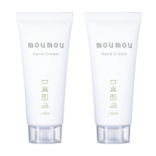 moumou ムームー ハンドクリーム リネン 2個 シアバター ホホバオイル アーモンドオイル