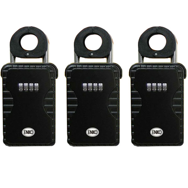 キーストック 暗証番号 屋外 キーボックス 鍵収納 南京錠 N-1260 3個 ノムラテック キー ボックス キーケース キーロッカー 玄関 車 防犯 セキュリティ