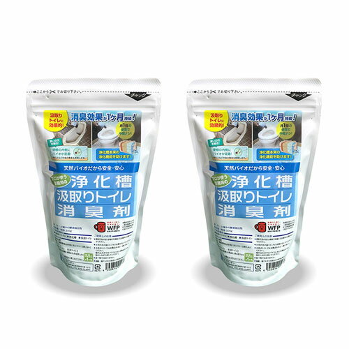 浄化槽 汲み取り消臭剤 臭い 浄化槽汲取りトイレ消臭剤 300g 2個 汲取りトイレ 浄化槽 仮設トイレ