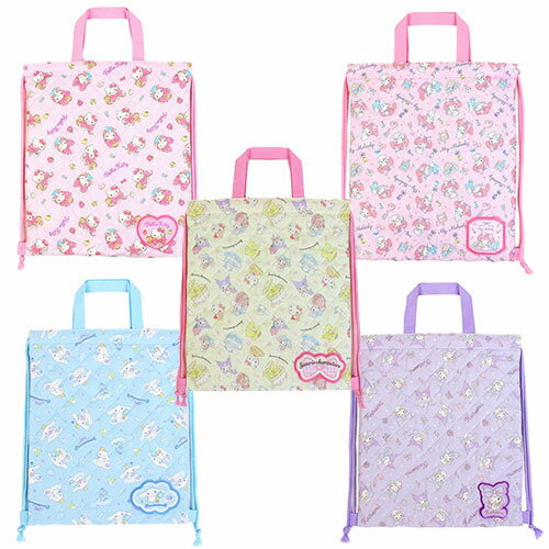 乐天商城 - サンリオ キティ マイメロ クロミ シナモロール 小学校 体操服袋 体操服バッグ ナップサック 体操服入れ 女の子 新学期