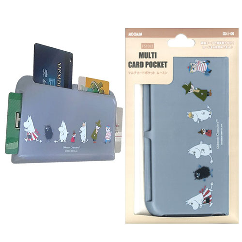 サンバイザーホルダー マルチ バイザーポケット 収納 マルチカードポケット カードホルダー 車 ムーミン
