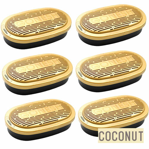 ガーネッシュ GONES 車 芳香剤 ビッグゲルマックス カーフレグランス ココナッツ 6個