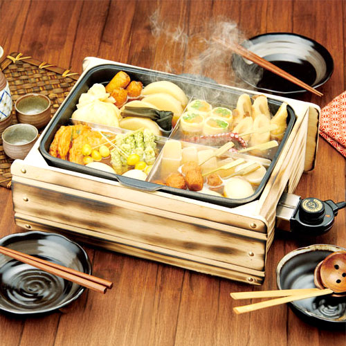 おでん鍋 角型 仕切り 家庭用 電気 保温式おでん鍋 仕切り 日本製
