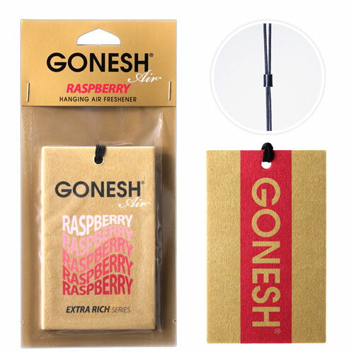 ガーネッシュ エアフレッシュナー 車 芳香剤 吊り下 GONESH エアーフレッシュナー カーフレッシュナー ハンギングエアフレッシュナー ラズベリー RASPBERRY