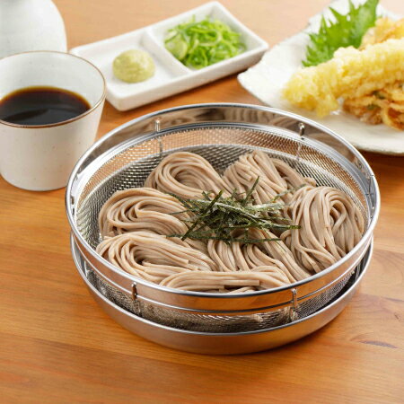 乐天商城 - 食道楽 盆ザル トレーセット ステンレス 19cm
