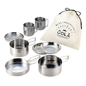 キャンピング鍋8点セット クッカーセット アウトドア用品