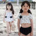 キッズ ベビー 女の子 ワンピース 水着 かわいい 半袖ラッシュガード 花柄 小花柄 フリルワンピース水着 女児 子供 こども みずぎ おしゃれ オールインワン 赤ちゃん 幼稚園 保育園 スイムウェア おしゃれ 水遊び 80 90 100 110 120cm(4)