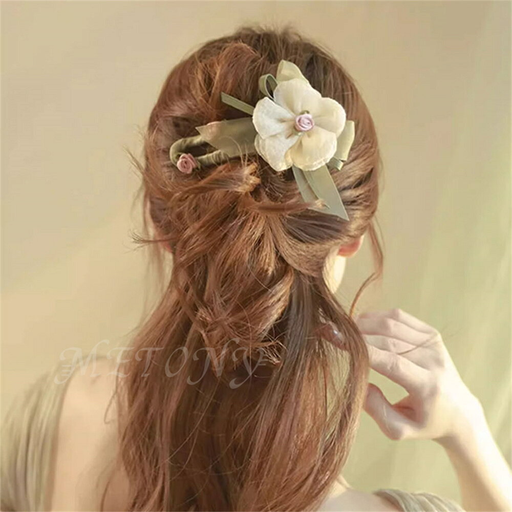 コンコルド 髪留め 造花 髪飾り 袴 春 ウェディング お花見 パーティー 発表会 造花 シンプル 大きい ウェディング 旅行 ビーチ 砂浜 入学式 成人式 結婚式 浴衣