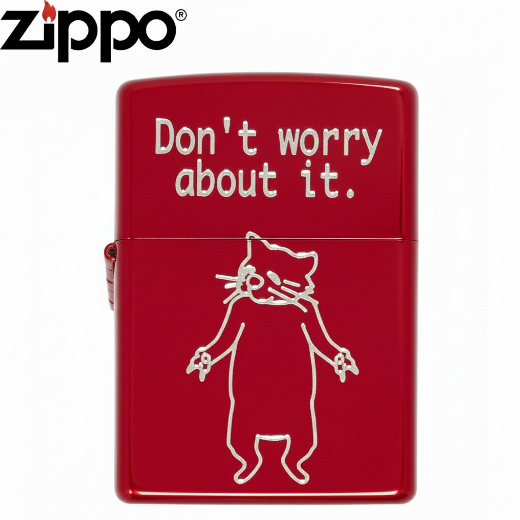 Zippo 2RED-DONTCAT åݡ ǭå ͥ Ѹ  ǥ  å 饤  ʱ ե ץ쥼 ...