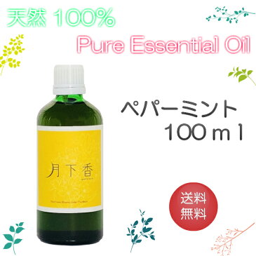 【送料無料】アロマオイル ペパーミント【100ml】エッセンシャルオイル 精油 100%ピュア 手作り石けん 手作りコスメ アロマテラピー