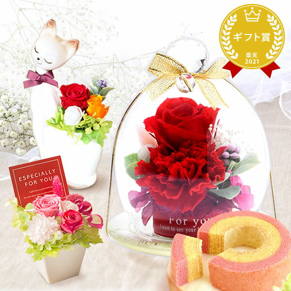 \最強翌日配送!/ 誕生日プレゼント お祝い プレゼント 花 ギフト 誕生日 プリザーブドフラワー アレンジメント 薔薇 アニマル 動物 猫 ねこ かわいい 可...