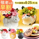 \今の早割25日まで!/ 敬老の日 プレゼント ギフト 早割 花 ギフト フラワーアレンジメント フラワーギフトフラワー プリザーブドフラワー 枯れない花 動物 猫 猫グッズ 猫好き 置物 おしゃれ かわいい 送料無料 スイーツ お菓子 和菓子 メッセージカード おいもや