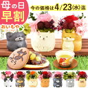 【今の早割4/23まで!】 母の日 早割 プレゼント 花 ギフト プリザーブドフラワー 犬 犬好き フラワーアレンジメント かわいい おしゃれ ペット バラ 薔...