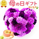 \遅れてごめんね!/ 母の日 プレゼント 花 生花 ギフト アレンジメント カーネーション バウムクーヘン ハートムーンダスト 母の日ギフト セット 送料無料 ...