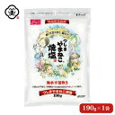 白松 つしまやまねこ 焼塩 190g × 1袋 サクサクタイプ しお 食塩 海水 (長崎県対馬産) 国内産 平袋チャック付き 平釜塩 お塩