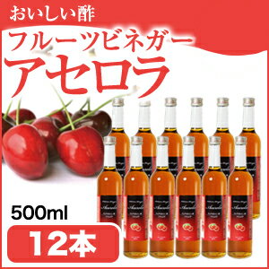 フルーツビネガー飲むおいしい酢アセロラ12本セット【飲む酢】【果実酢】【RCP】