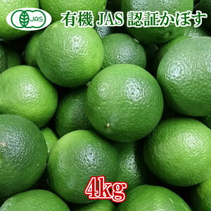 8/17~発送!大分県産 無農薬・無添加 有機かぼす4kg 【かぼす】 かぼす青果