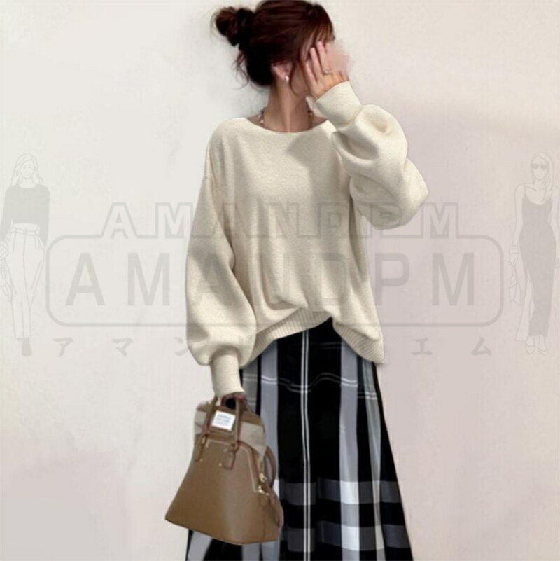 セットアップ レディース 秋 冬 春 きれいめ カジュアル 韓国 2点セット トップス ニット スカートセット スカート Aライン 2点セット 長袖 チェック スカートスーツ 無地 セーター ロングスカート ゆったり 大人可愛い 大きいサイズ 通勤 オフィス 30代 40代 50代