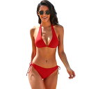 「楽天スーパーSALE」 レディース 水着 ビキニ水着 2点セット ビキニセット おしゃれ かわいい セクシー 綺麗 体型カバー 黒女性用水着 無地 海水浴 温...