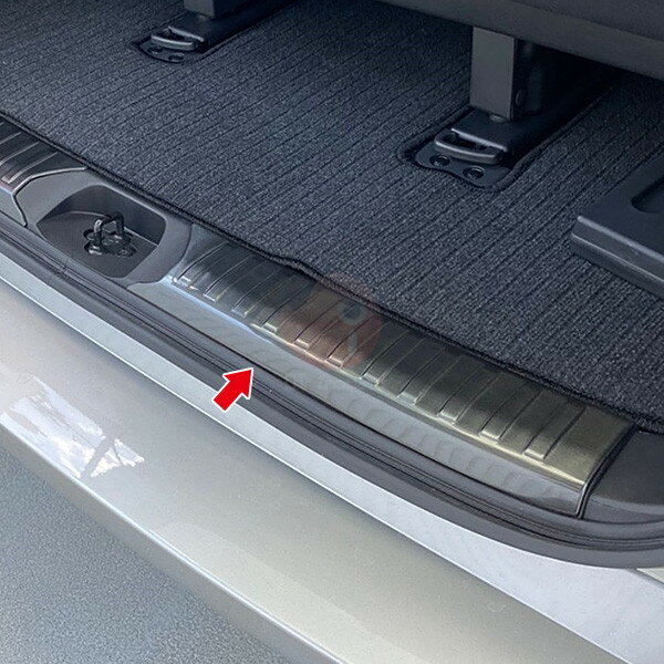 【スーパーセール30%OFF】デリカ D:5 2019年2月〜 ラゲッジスカッフプロテクター リアバンパーステップガード ガーニッシュ ステンレス ヘアライン仕上げ ドレスアップ カスタムパーツ アクセサリー MITSUBISHI DELICA D:5 2PCS 色選べる