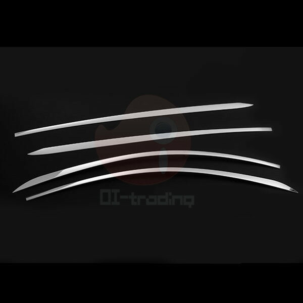 トヨタ プリウス 50系/PHV 前/後期 2015年12月〜 サイドウインドウトリム ガーニッシュ ウェザーストリップカバー メッキモール ステンレス(鏡面仕上げ)ドレスアップ カスタムパーツ エアロ アクセサリー 外装 4PCS ex610 PRIUS 3