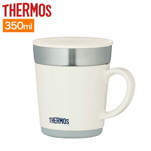 【サーモス THERMOS】保温マグカップ 350ml/JDC-351＜ホワイト(WH)＞ 保温・保冷/丸洗いOK/結露しにくい/オフィスに/ドリンク/スープ