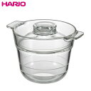 HARIO ハリオ|一膳屋 耐熱ガラス製電子レンジ用炊飯器 0.5〜1合用(XRCPN-1)