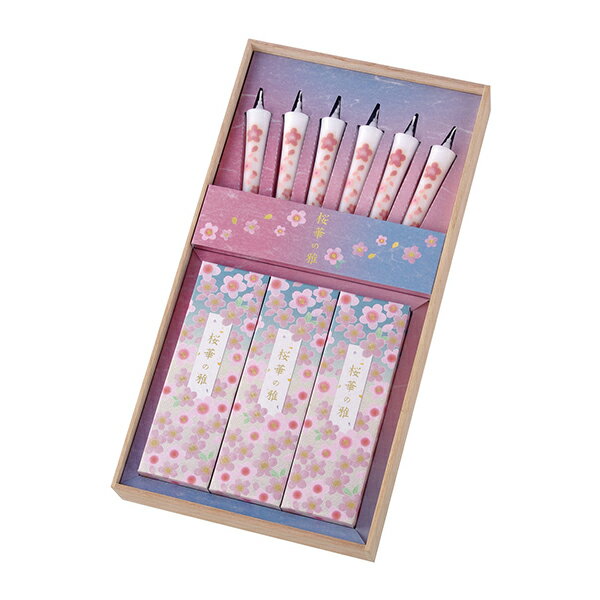 線香 ギフト お線香 お供え 御線香 贈答用｜カメヤマ　桜華の雅（木箱入）｜｜喪中見舞い 進物用線香 ..