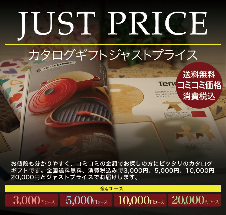 カタログギフト CATALOG GIFT 3000円JUST PRICEコース｜ジャストプライス【メール便利用】【代金引換・日付指定不可】引き出物 出産内祝い 香典返し 快気祝い お祝い ギフトカタログ 定番 カタログギフト 内祝い