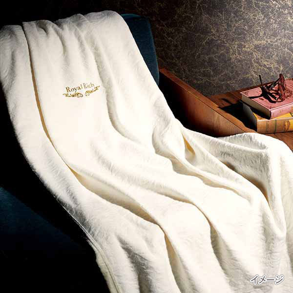 内祝 お祝い 贈り物|ロイヤルリッチ 国産ジャカードシルク混綿毛布(毛羽部分)2枚 (RR44300)||内祝い お返し お礼 お祝い 出産内祝い [2]