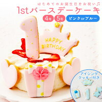 ファーストバースデー ケーキ 4号 12cm 2～4人分 5号 15cm 4～6人分 1歳 誕生日 一...