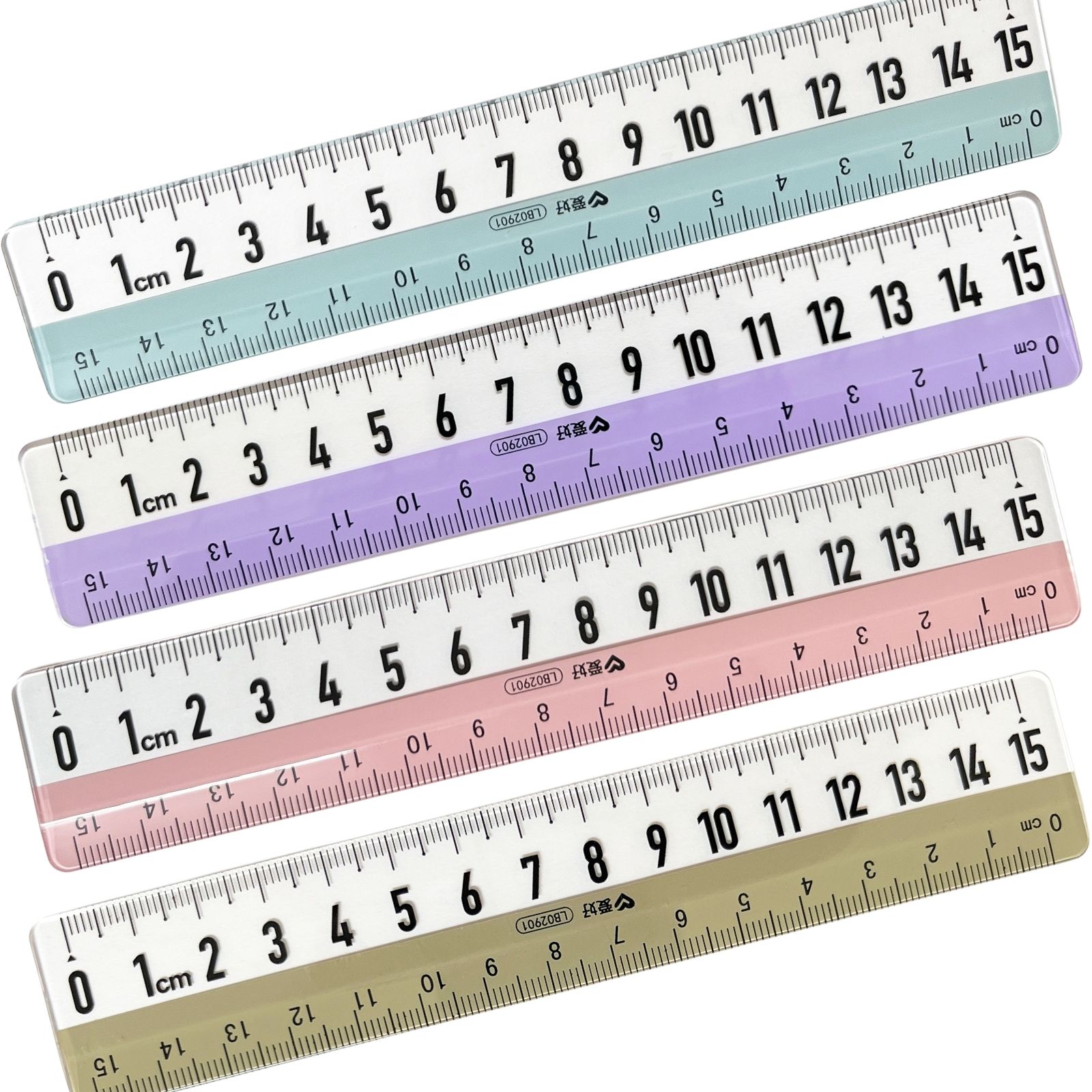 Oiwells 定規 15cm 小学生 物差し 15センチ定規 ものさし 4本セット...