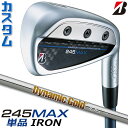 【メーカーカスタム】ブリヂストン 245MAX 単品アイアン (#6、AW、SW) 右用 Dynamic Gold 105 スチールシャフト BRIDGESTO...