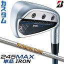 【メーカーカスタム】ブリヂストン 245MAX 単品アイアン (#6、AW、SW) 右用 Dynamic Gold 120 スチールシャフト BRIDGESTO...