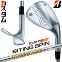 【メーカーカスタム】ブリヂストン BITING SPIN ウェッジ 右用 Dynamic Gold HT スチールシャフト BRIDGESTONE バイティング...