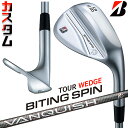 【メーカーカスタム】ブリヂストン BITING SPIN ウェッジ 右用 VANQUISH BS50i カーボンシャフト BRIDGESTONE バイティング ...