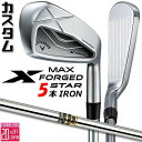 メーカーカスタムクラブ キャロウェイ X FORGED MAX STAR アイアン 5本セット (#6-PW) 右用 2025 Dynamic Gold スチー...
