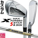 メーカーカスタムクラブ キャロウェイ X FORGED MAX STAR アイアン 5本セット (#6-PW) 右用 2025 Dynamic Gold EX ...