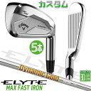 メーカーカスタムクラブ キャロウェイ ELYTE MAX FAST アイアン 5本セット(#6-PW) 右用 Dynamic Gold 95 スチールシャフト 日本正規品