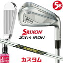 メーカーカスタムクラブ ダンロップ SRIXON ZXi4 右用 アイアン 5本セット(#6-PW) Dynamic Gold MID TOUR ISSUE シ...