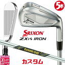 メーカーカスタムクラブ ダンロップ SRIXON ZXi4 右用 アイアン 5本セット(#6-PW) Dynamic Gold MID 95 TOUR ISSU...