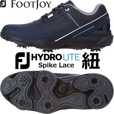 【2021年モデル】【フットジョイ】 HYDROLITE Spike Lace MEN'S GOLF SHOES ハイドロライト スパイク レースメンズ ゴルフシューズ ネイビー/ブラック(50069) 7サイズ:ウィズ W/3E/紐靴【FOOTJOY】【日本正規品】