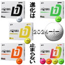 本間ゴルフ ホンマ HONMA D1 GOLF BALL BT2401 ゴルフボール 1ダース 12球入り ホワイト イエロー オレンジ グリーン マルチカラー...